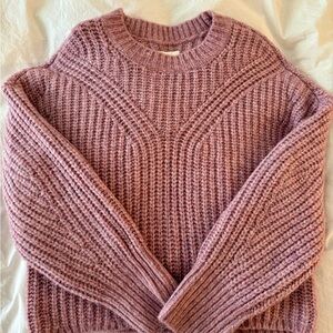 Abercrombie & Fitch Mauve Crew Neck Sweater